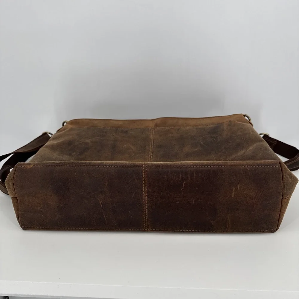 HLC Laptop Bag Leather NEW Vintage Buffalo 16